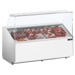 Vitrina frigorifica pentru magazin GGM Gastro KTJI159E-W (White)