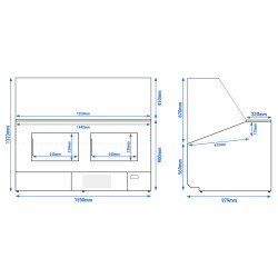 Vitrina frigorifica pentru magazin GGM Gastro KTJI159E-W (White) Thumb