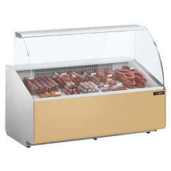 Холодильная витрина для магазина GGM Gastro KTJI159G-BG (Beige)