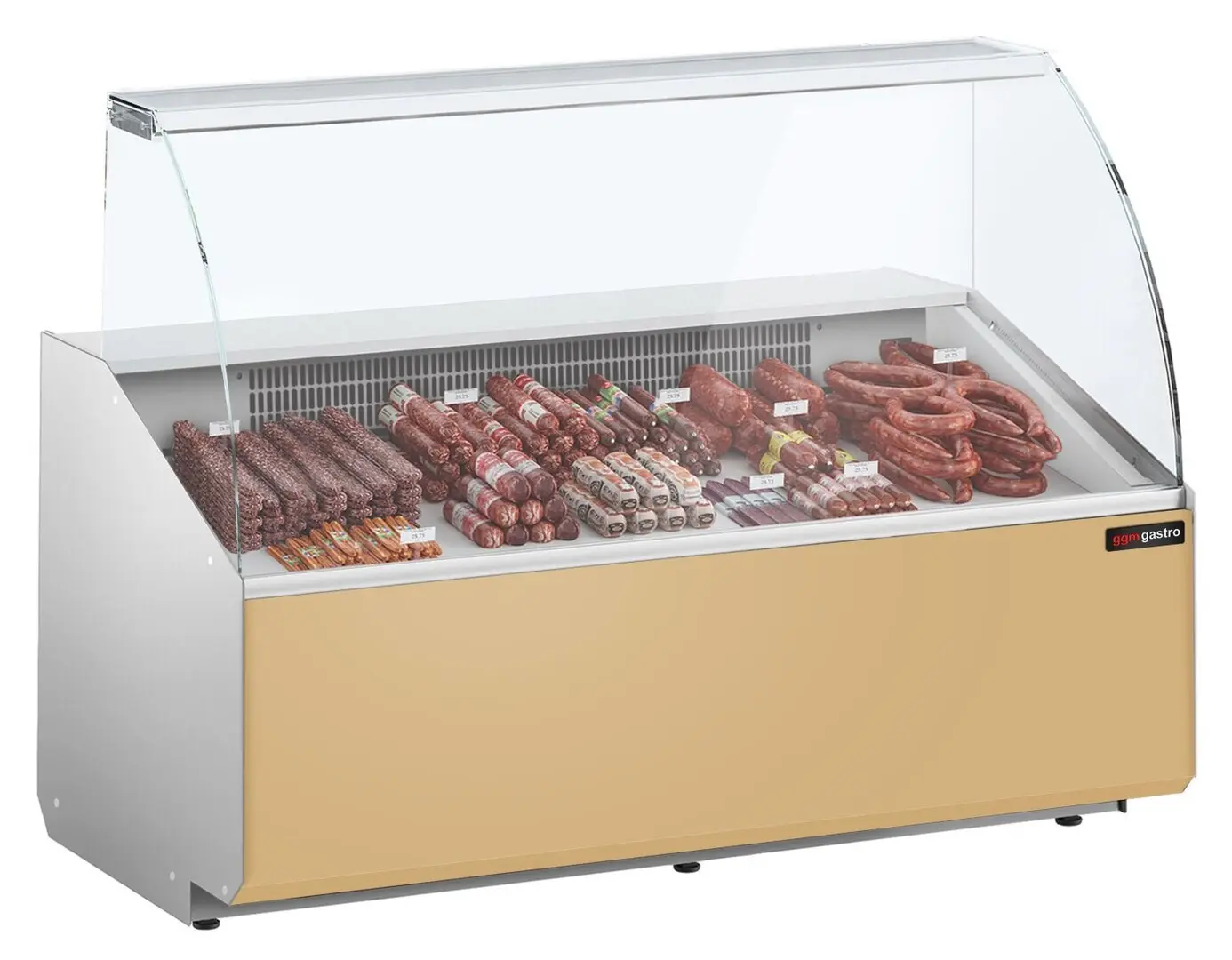 Холодильная витрина для магазина GGM Gastro KTJI159G-BG (Beige)