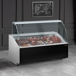 Холодильная витрина для магазина GGM Gastro KTJI159G (Black) Thumb