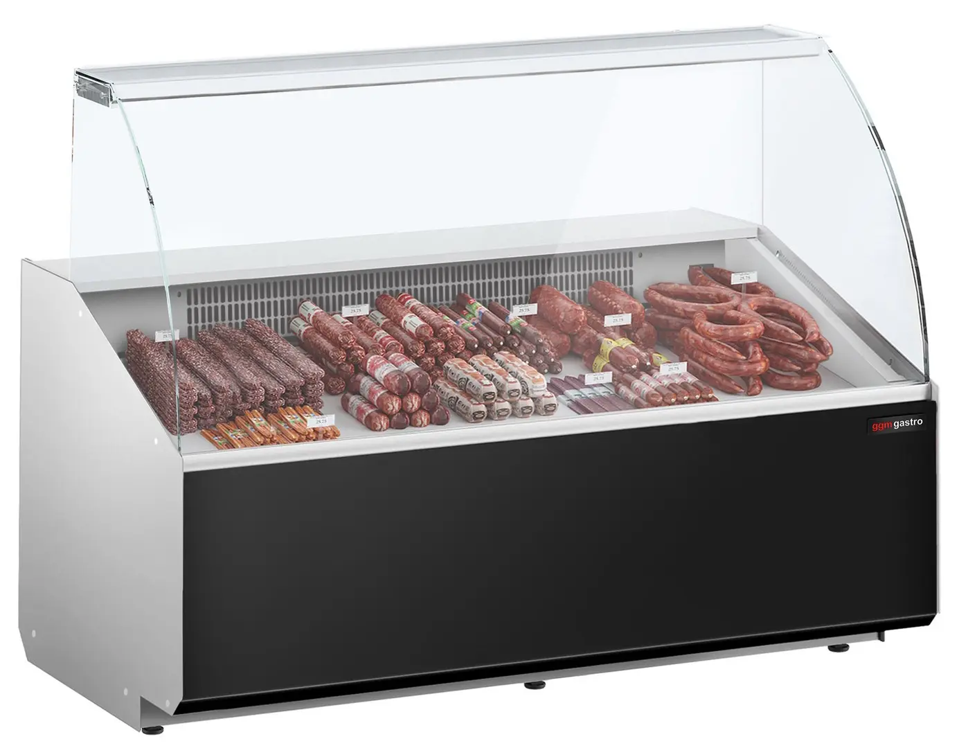 Холодильная витрина для магазина GGM Gastro KTJI159G (Black)
