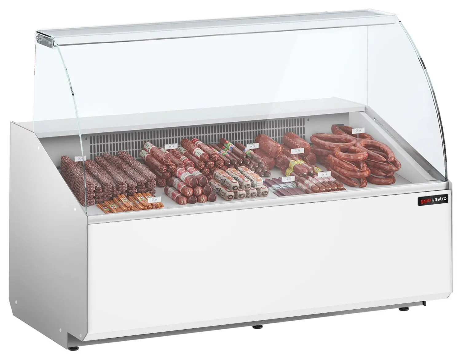 Vitrina frigorifica pentru magazin GGM Gastro KTJI159G-W (White)