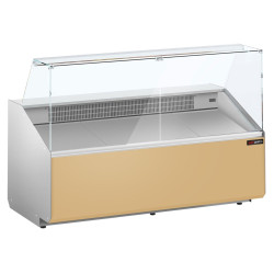 Vitrina frigorifica pentru magazin GGM Gastro KTJI209E-BG (Beige) Thumb