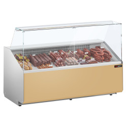 Холодильная витрина для магазина GGM Gastro KTJI209E-BG (Beige)