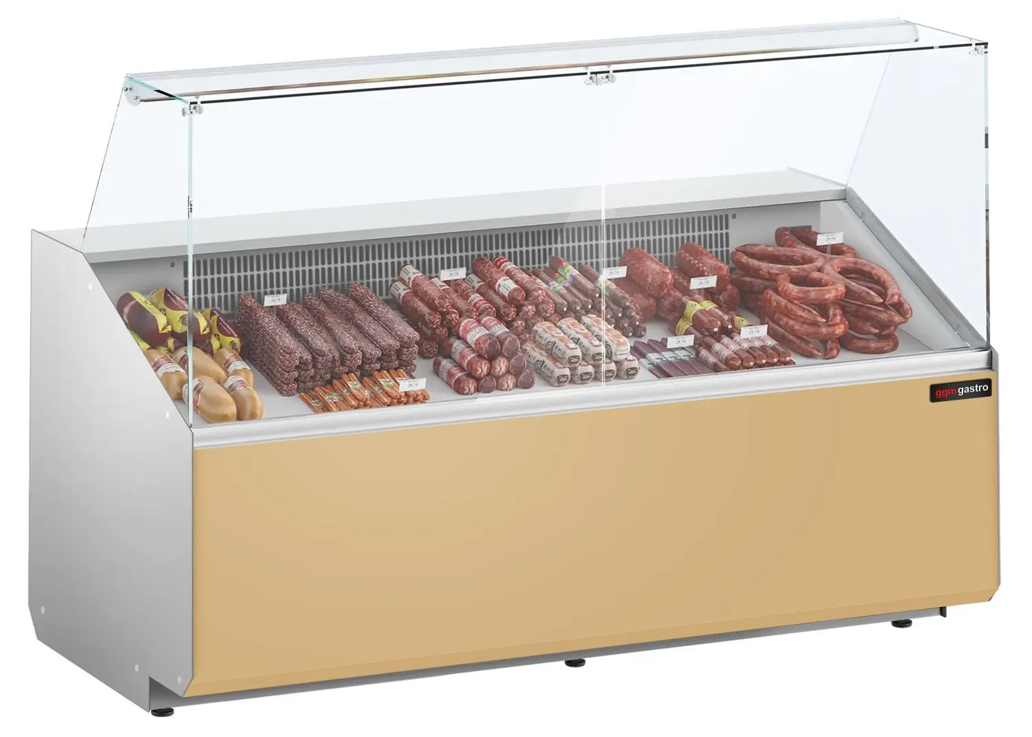 Vitrina frigorifica pentru magazin GGM Gastro KTJI209E-BG (Beige)