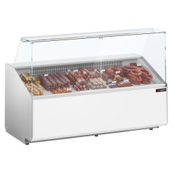 Vitrina frigorifica pentru magazin GGM Gastro KTJI209E-W (White)