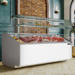 Vitrina frigorifica pentru magazin GGM Gastro KTJI209E-W (White) Thumb