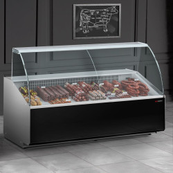 Холодильная витрина для магазина GGM Gastro KTJI259G (Black) Thumb