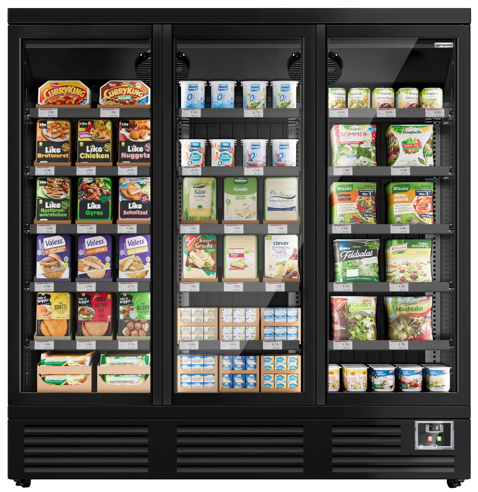 Vitrina frigorifica pentru magazin GGM Gastro WKBL1100 (Black) - 4