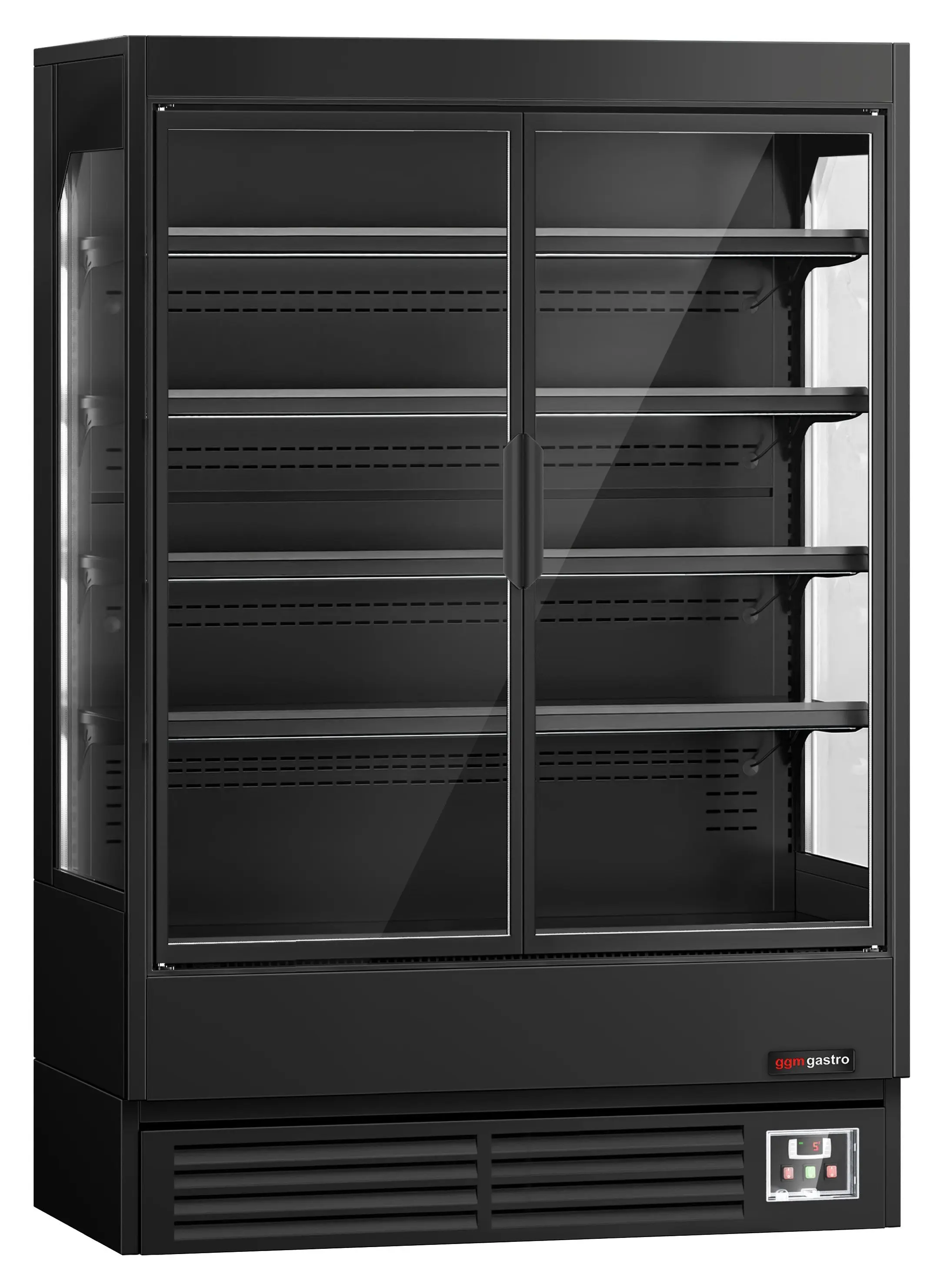 Холодильная витрина для магазина GGM Gastro WKBL137D (Black) - 2
