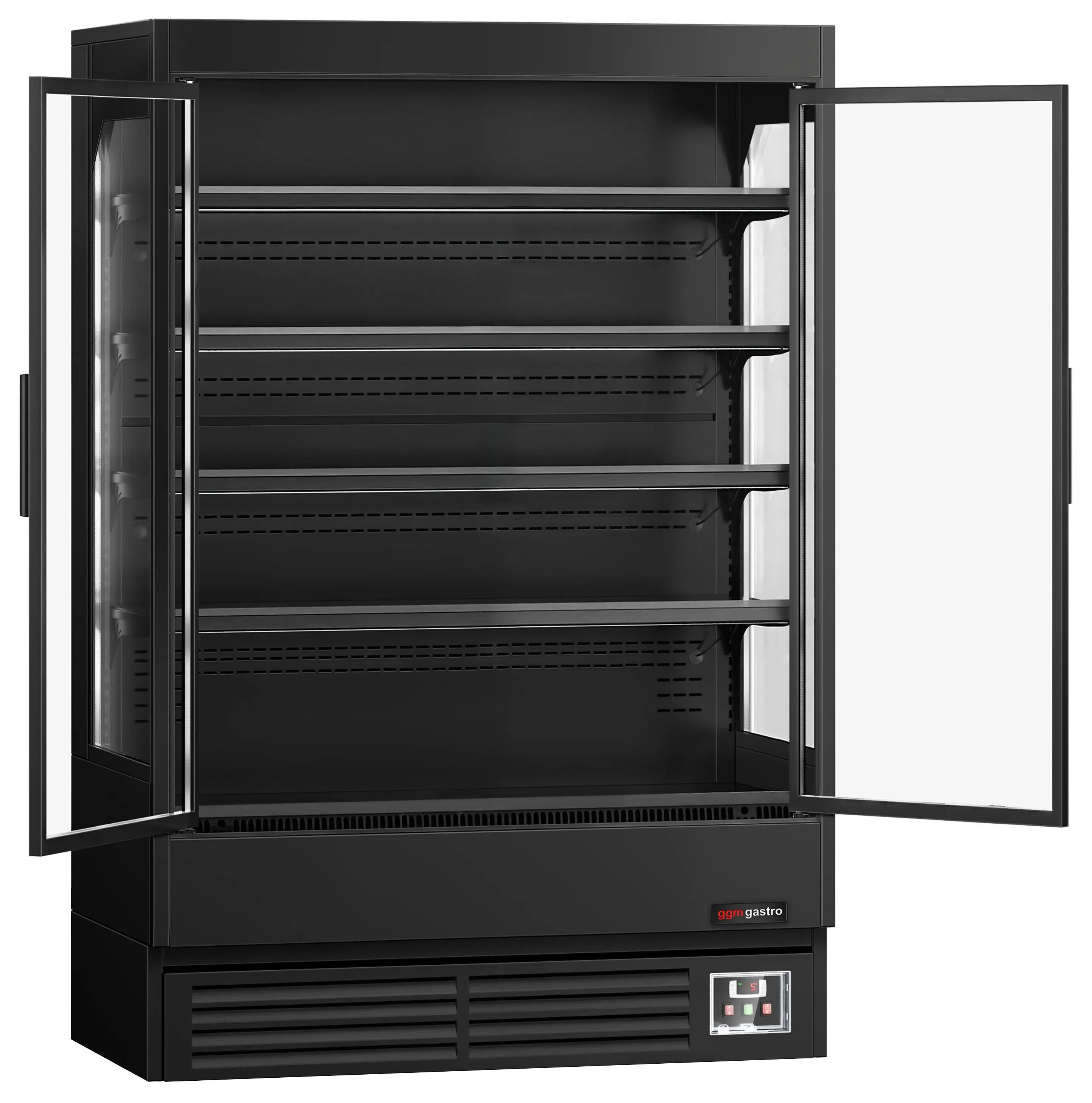 Холодильная витрина для магазина GGM Gastro WKBL137D (Black) - 3