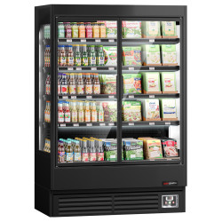 Холодильная витрина для магазина GGM Gastro WKBL137D (Black)