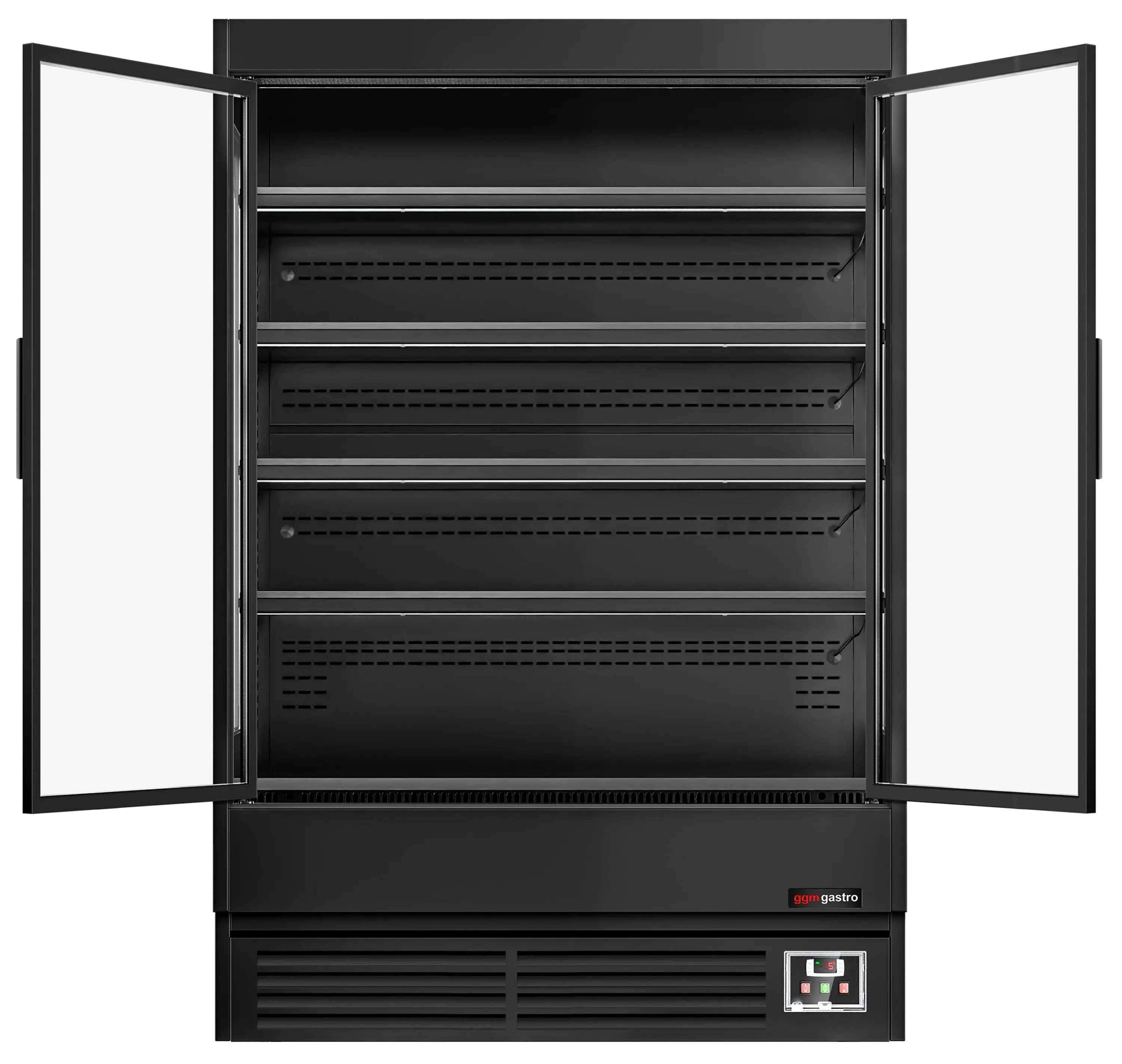 Холодильная витрина для магазина GGM Gastro WKBL137D (Black) - 4