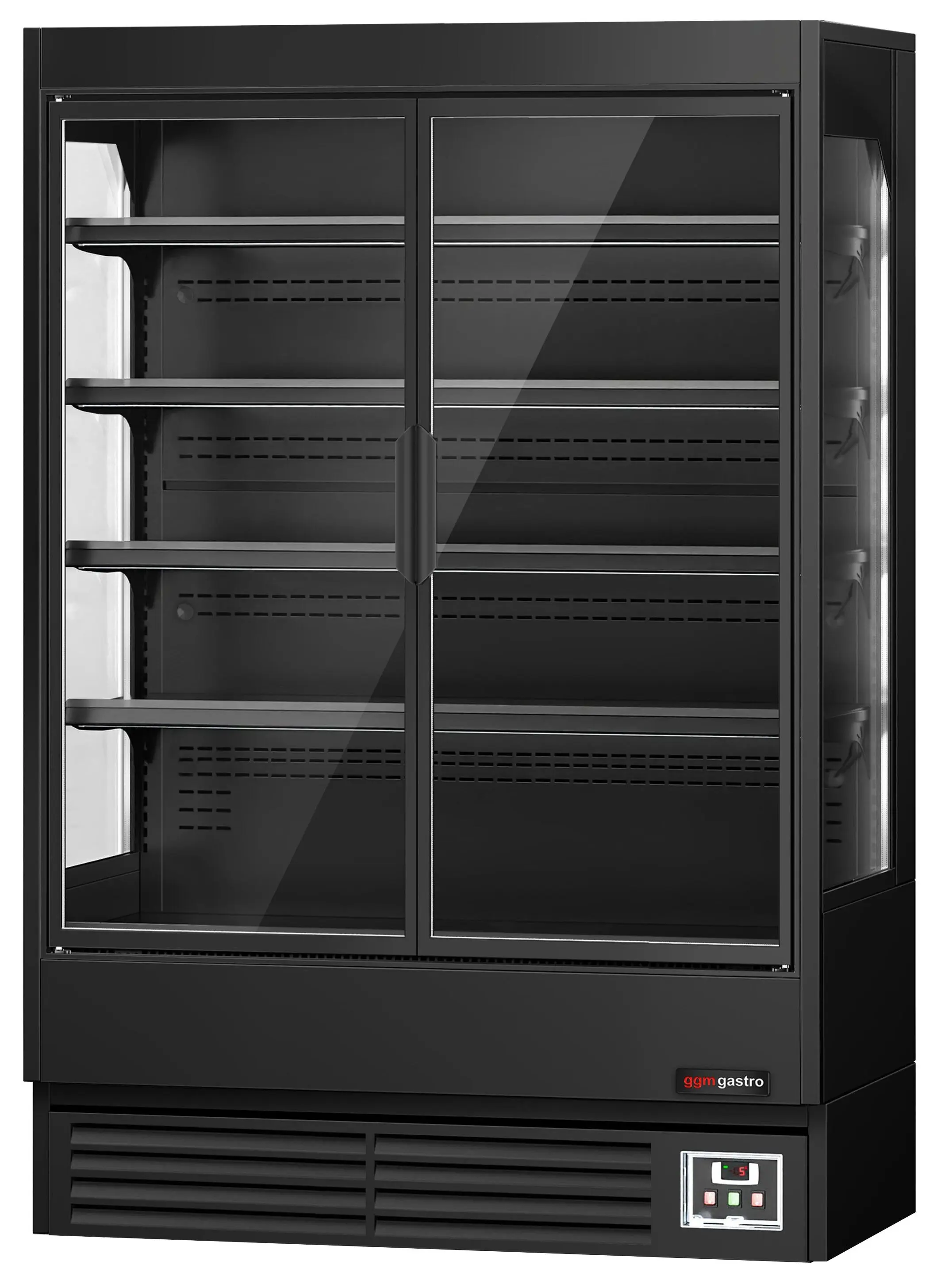 Холодильная витрина для магазина GGM Gastro WKBL137D (Black) - 5