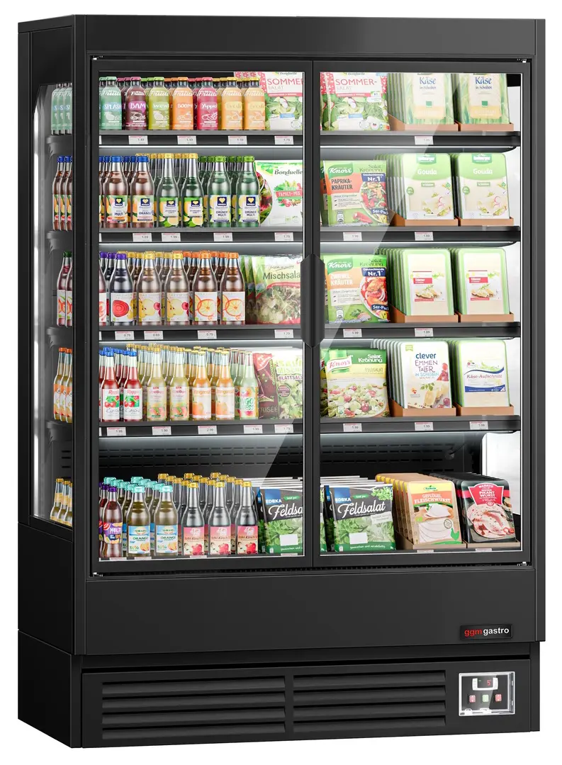 Холодильная витрина для магазина GGM Gastro WKBL137D (Black)