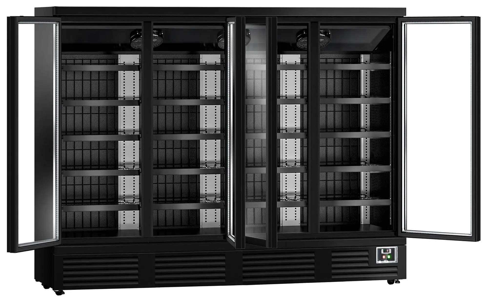 Холодильная витрина для магазина GGM Gastro WKBL1500 (Black) - 3