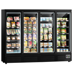 Холодильная витрина для магазина GGM Gastro WKBL1500 (Black)