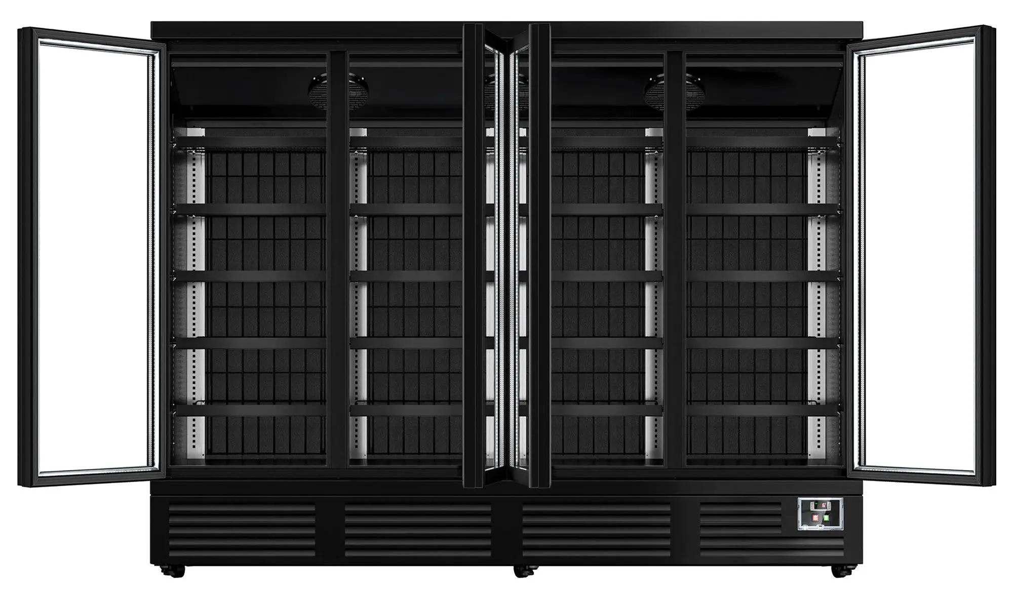 Холодильная витрина для магазина GGM Gastro WKBL1500 (Black) - 5