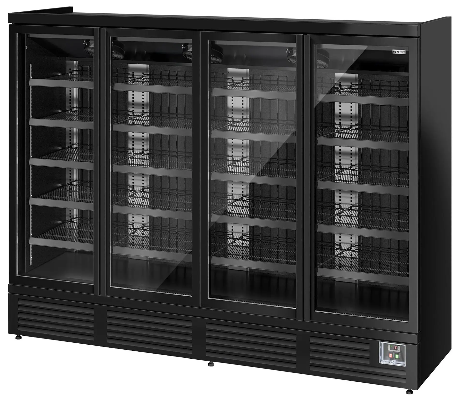 Холодильная витрина для магазина GGM Gastro WKBL1500 (Black) - 6