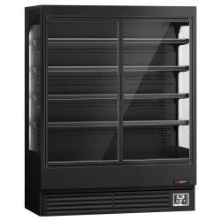 Холодильная витрина для магазина GGM Gastro WKBL157D (Black) Thumb