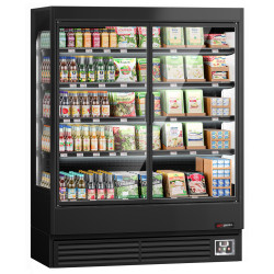 Холодильная витрина для магазина GGM Gastro WKBL157D (Black)