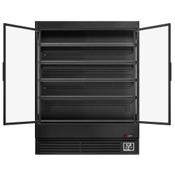 Холодильная витрина для магазина GGM Gastro WKBL157D (Black) Thumb