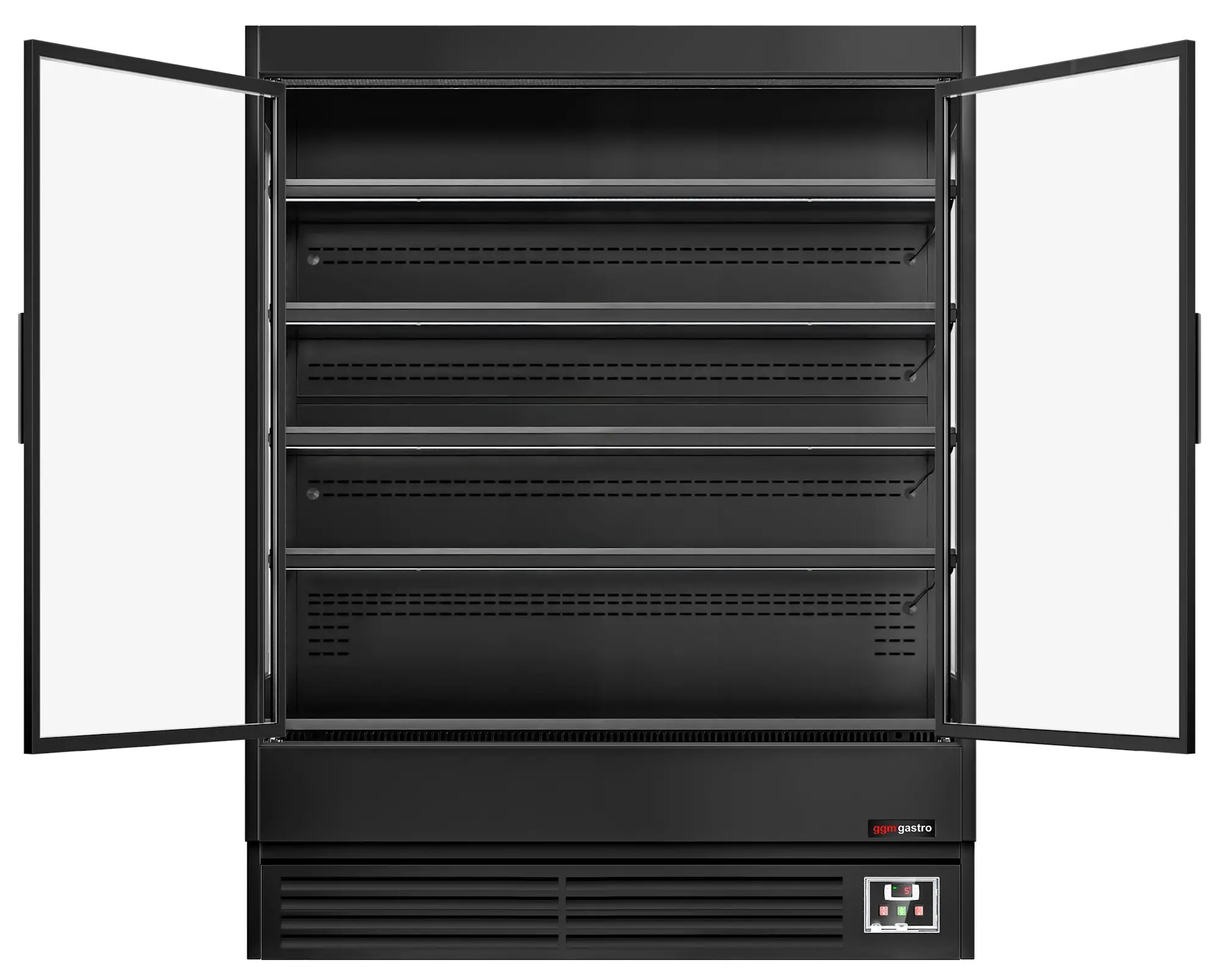 Холодильная витрина для магазина GGM Gastro WKBL157D (Black) - 4