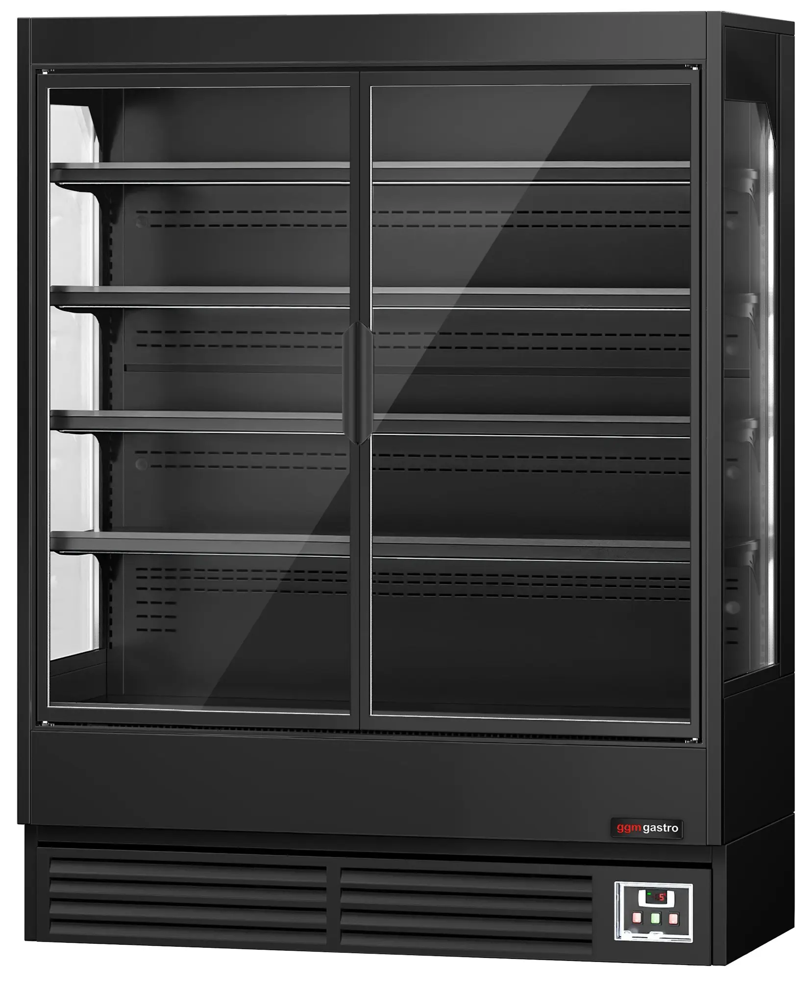 Холодильная витрина для магазина GGM Gastro WKBL157D (Black) - 5