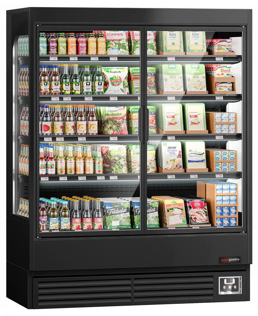 Холодильная витрина для магазина GGM Gastro WKBL157D (Black)