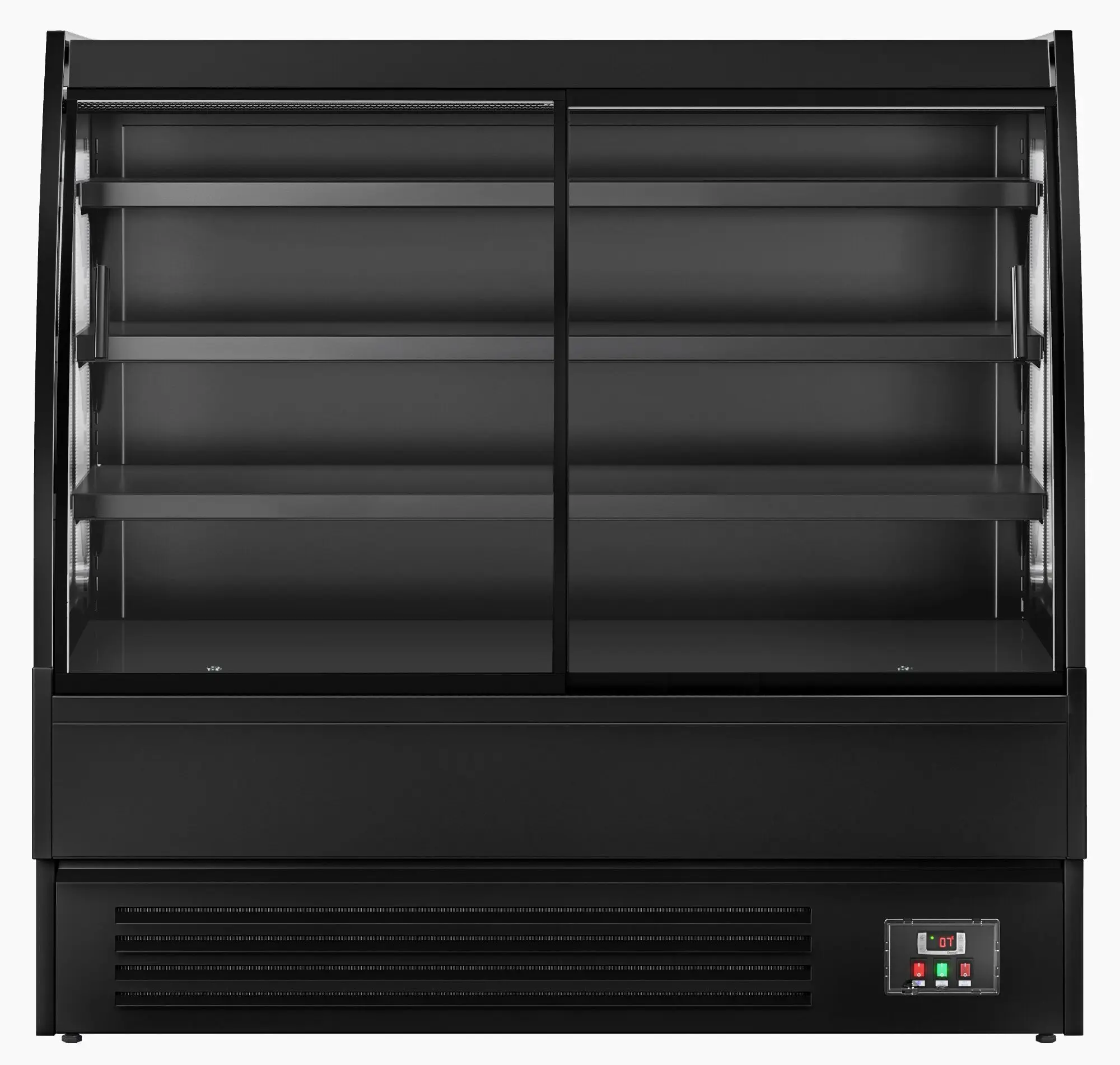 Холодильная витрина для магазина GGM Gastro WKBL158RSD (Black) - 3