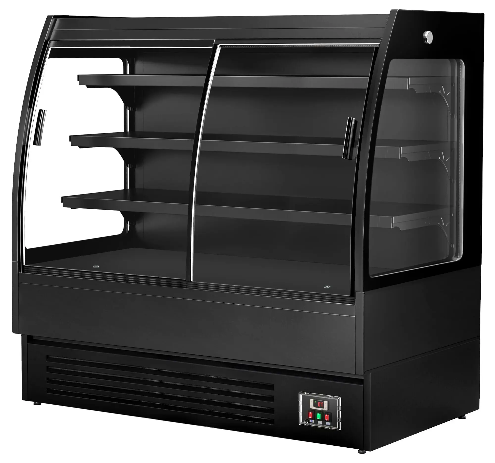 Холодильная витрина для магазина GGM Gastro WKBL158RSD (Black) - 4