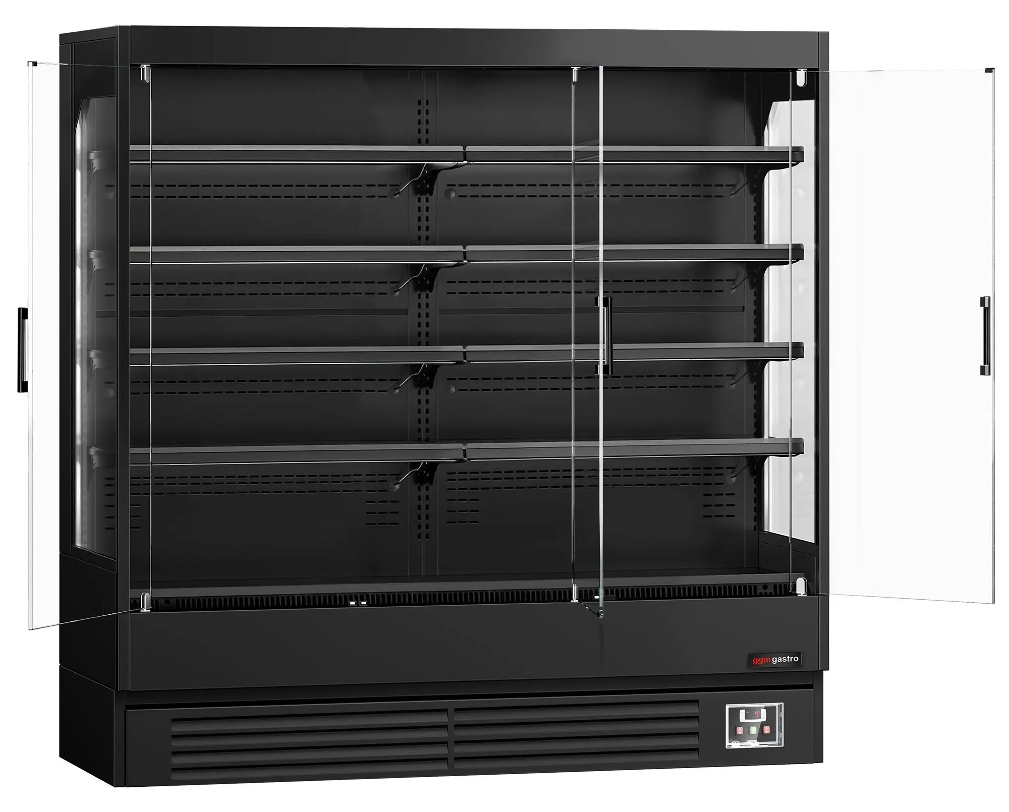 Холодильная витрина для магазина GGM Gastro WKBL197 (Black) - 3