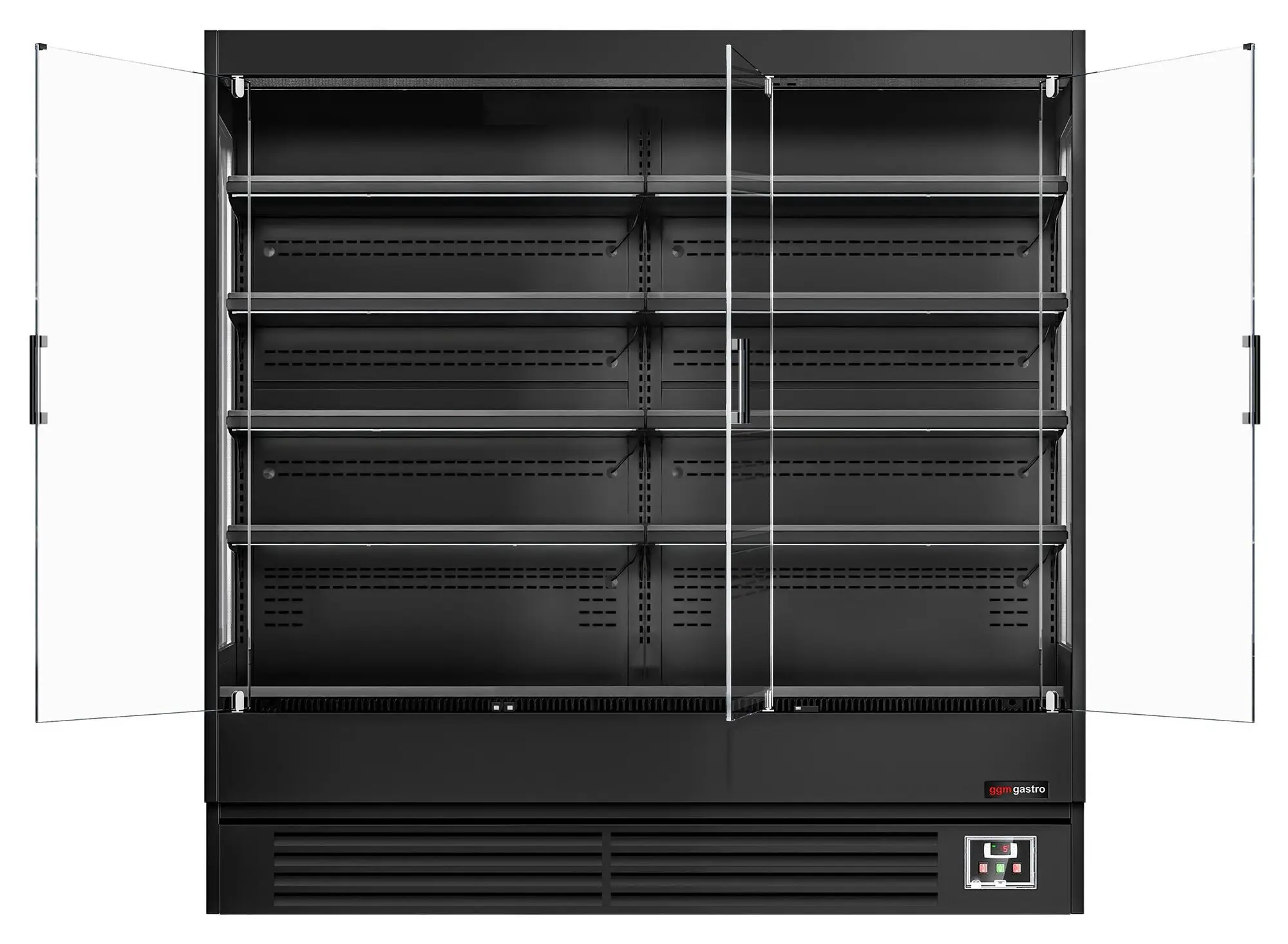 Холодильная витрина для магазина GGM Gastro WKBL197 (Black) - 4