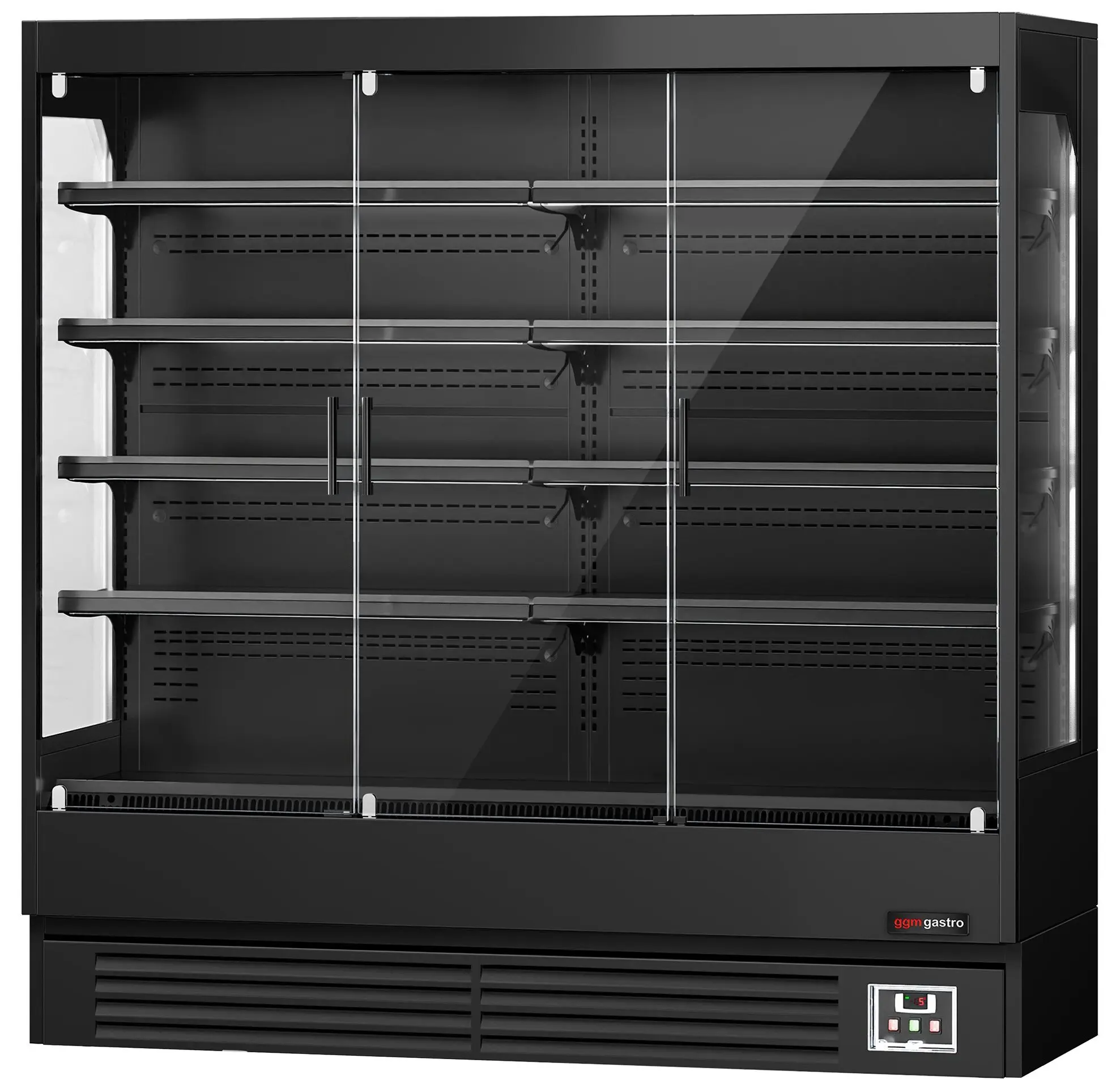 Холодильная витрина для магазина GGM Gastro WKBL197 (Black) - 5