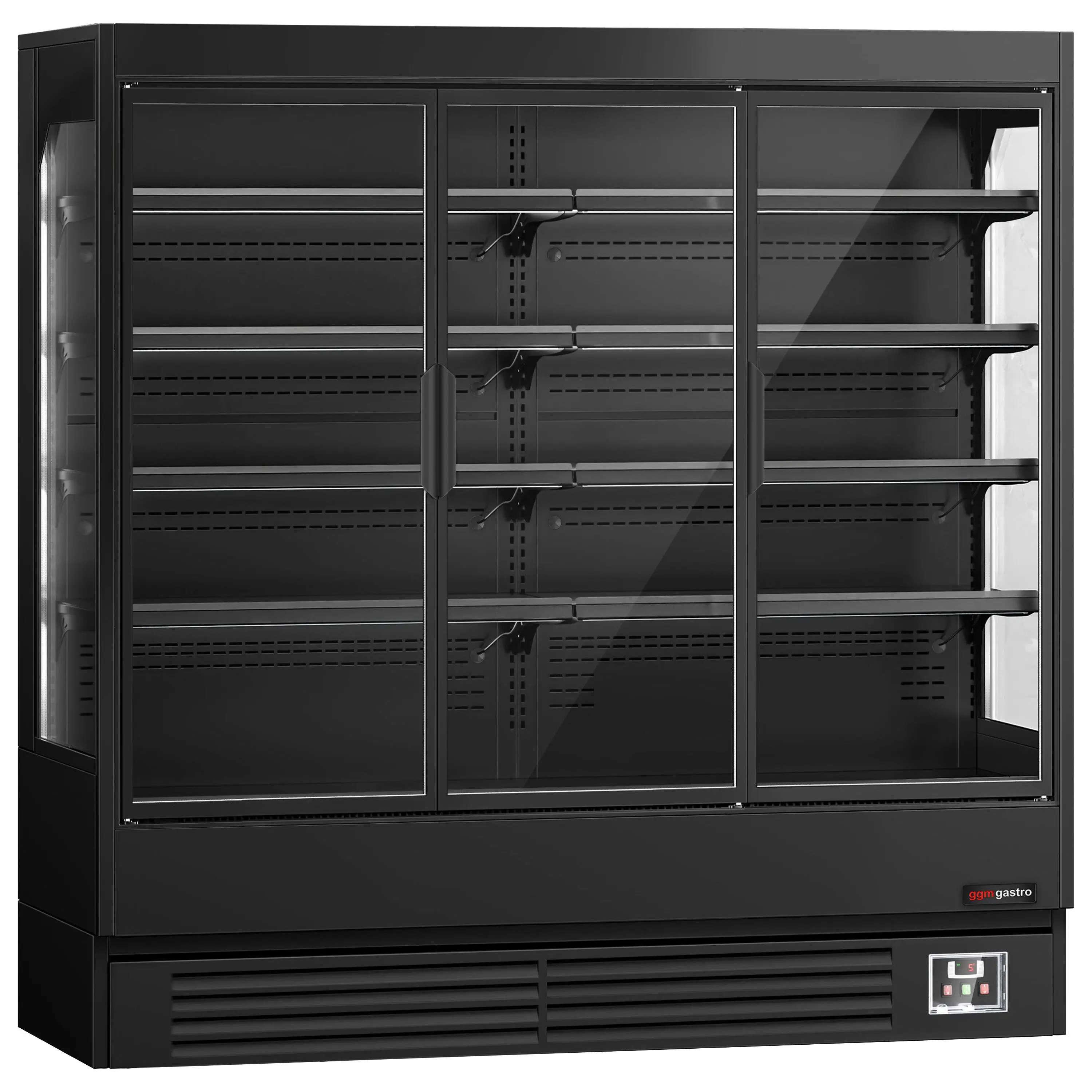 Холодильная витрина для магазина GGM Gastro WKBL197D (Black) - 2