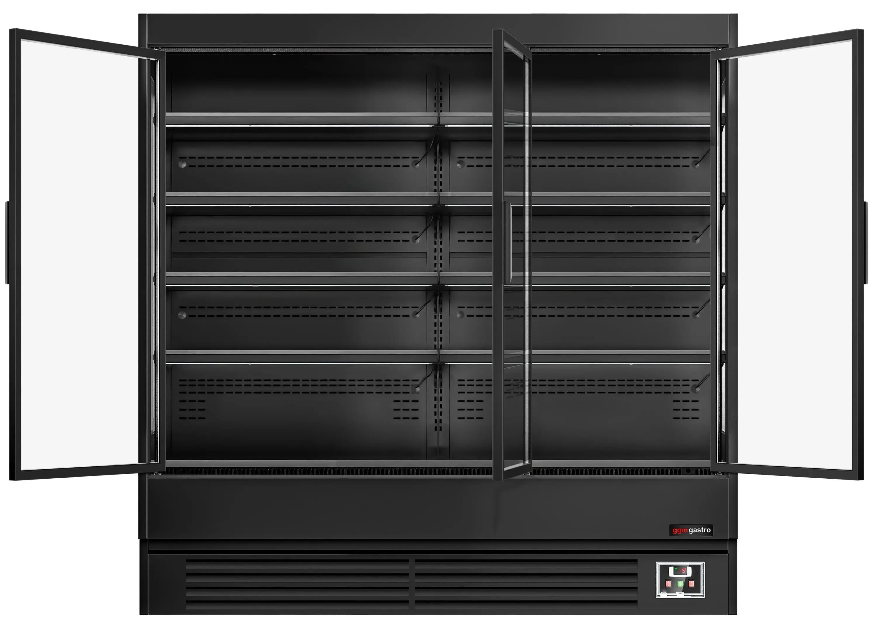 Холодильная витрина для магазина GGM Gastro WKBL197D (Black) - 4