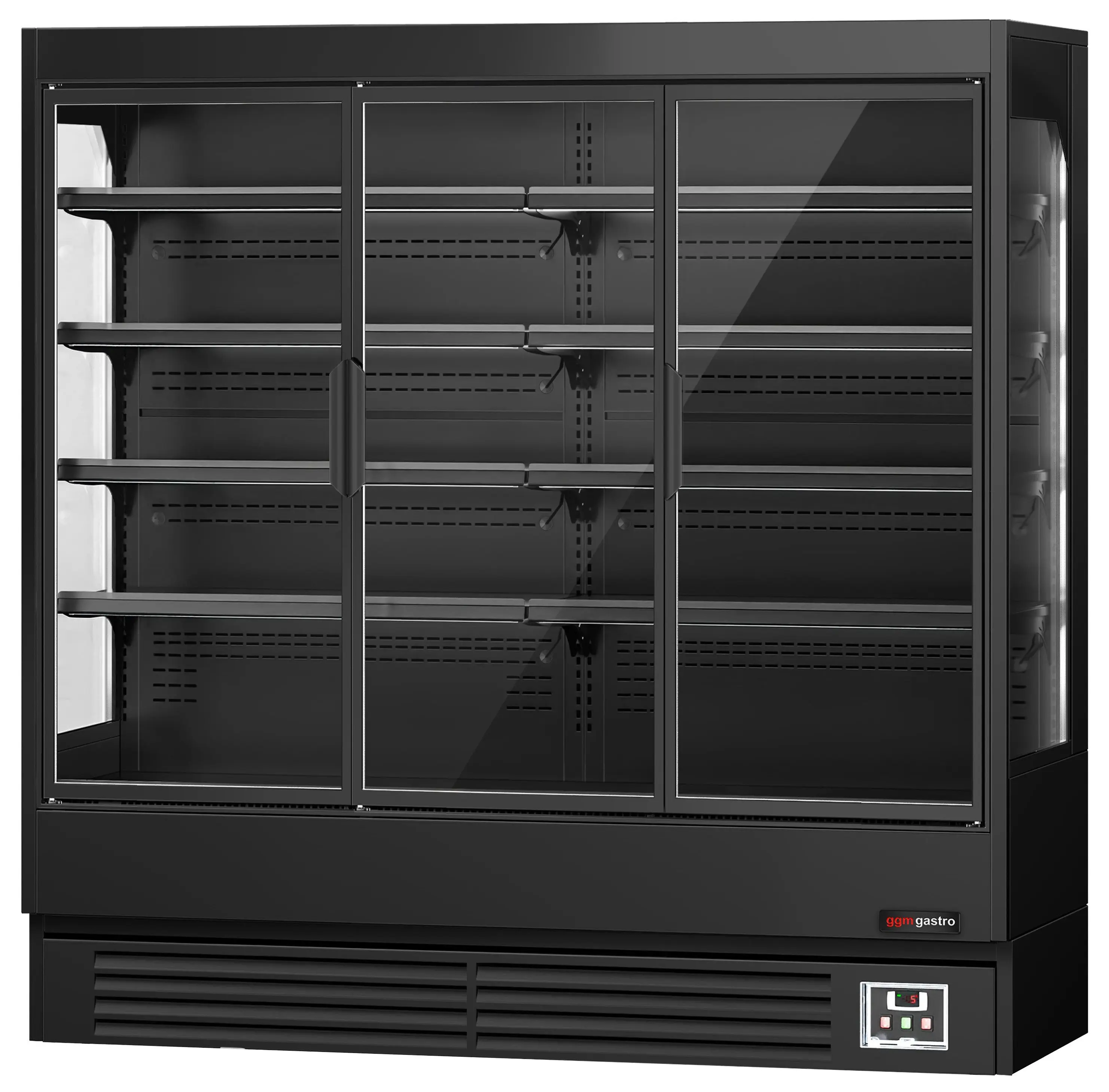 Холодильная витрина для магазина GGM Gastro WKBL197D (Black) - 5