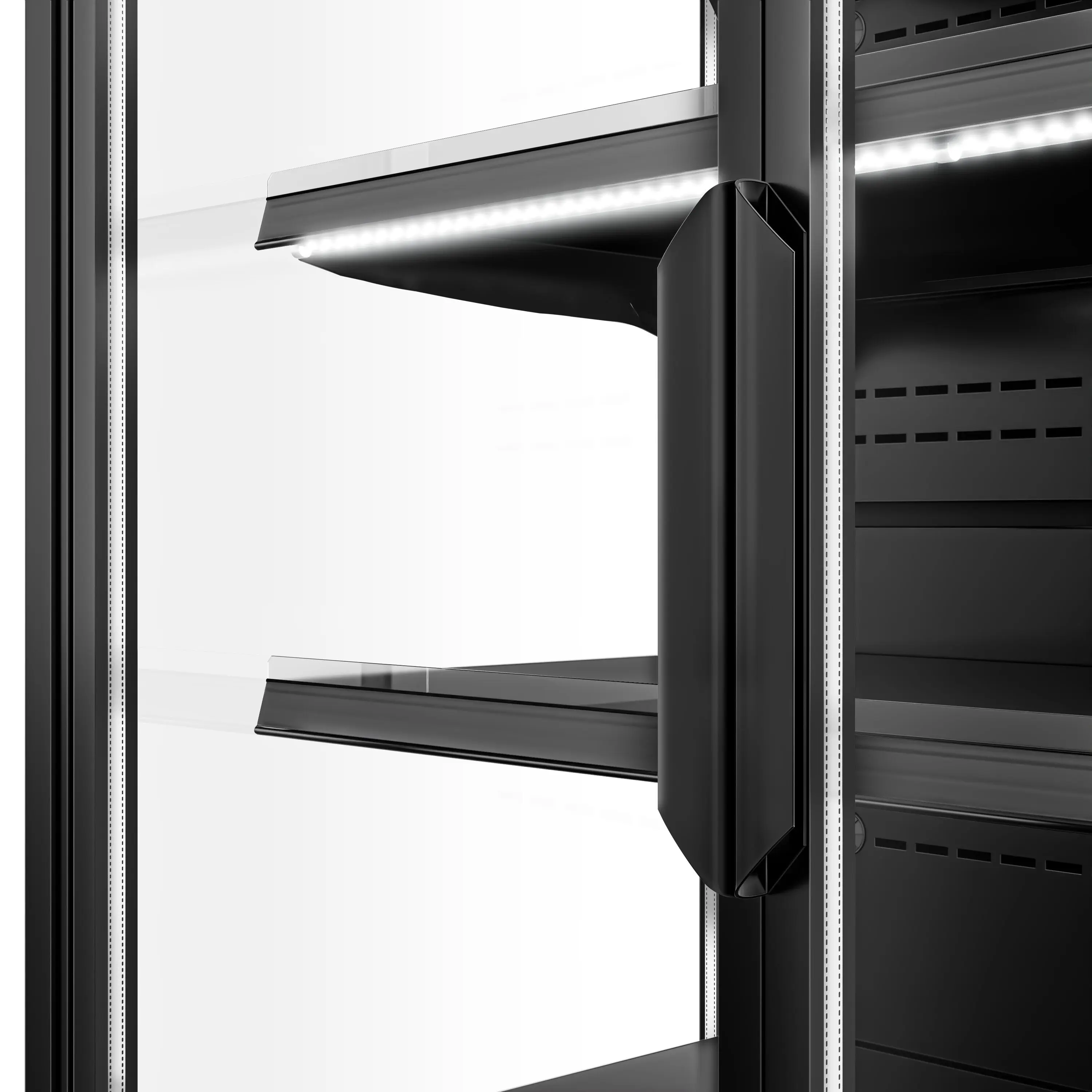 Холодильная витрина для магазина GGM Gastro WKBL197D (Black) - 9