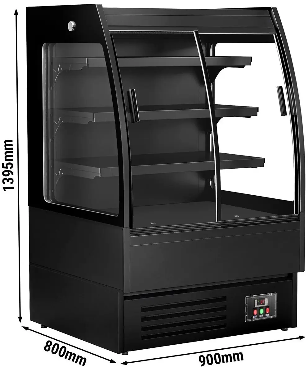 Vitrina frigorifica pentru magazin GGM Gastro WKBL98RSD (Black) - 12