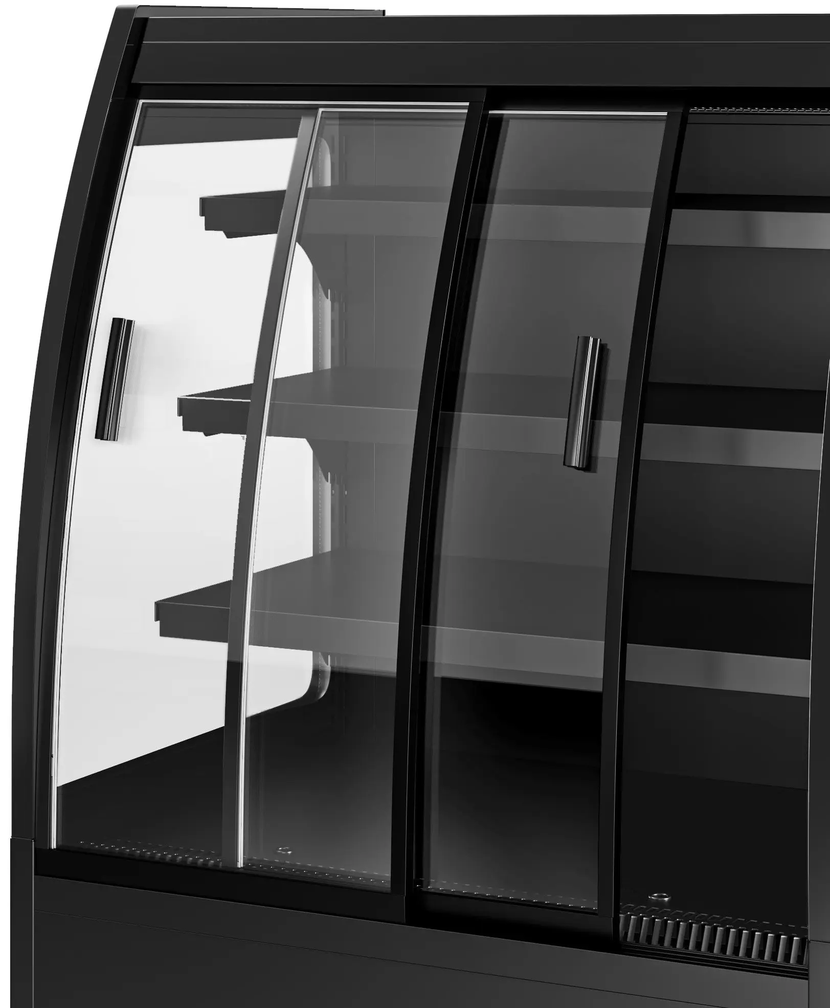 Vitrina frigorifica pentru magazin GGM Gastro WKBL98RSD (Black) - 5
