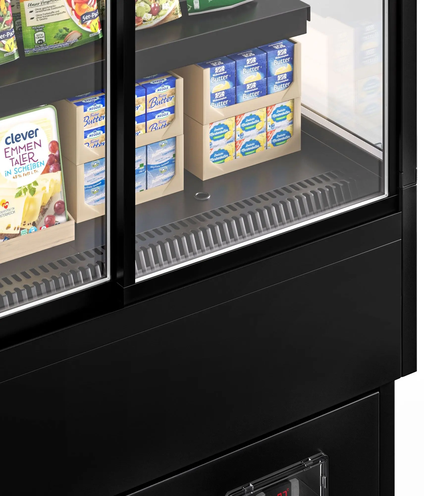 Vitrina frigorifica pentru magazin GGM Gastro WKBL98RSD (Black) - 7