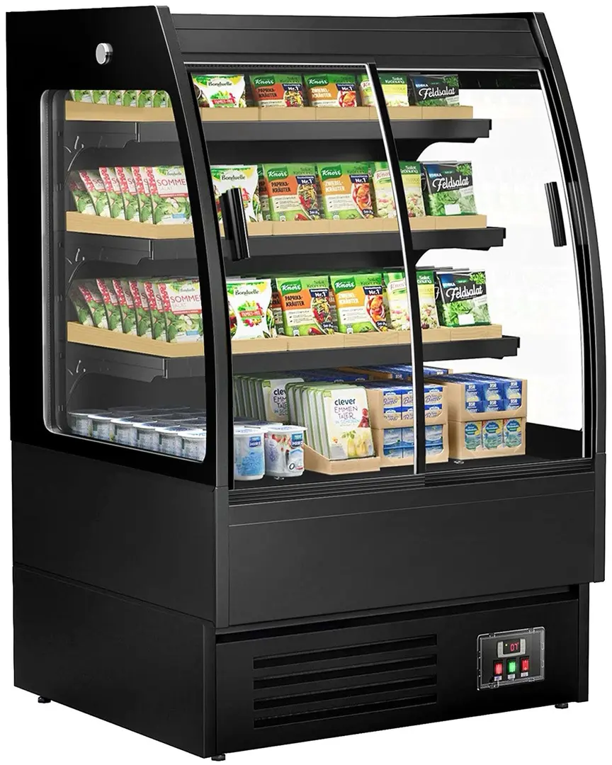 Vitrina frigorifica pentru magazin GGM Gastro WKBL98RSD (Black)