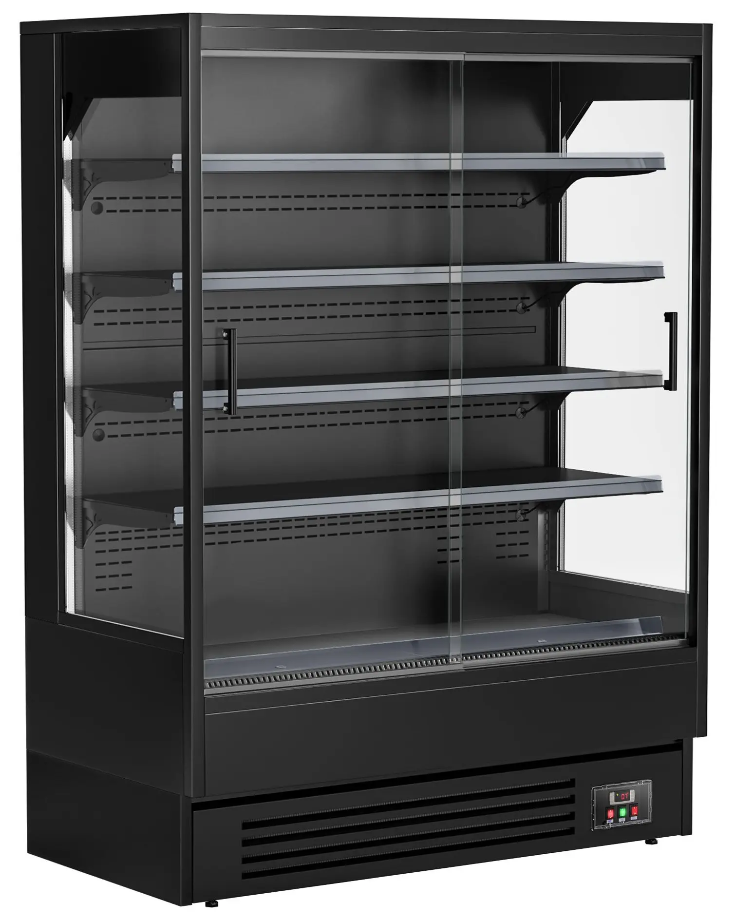 Холодильная витрина для магазина GGM Gastro WKBLS157 (Black) - 2