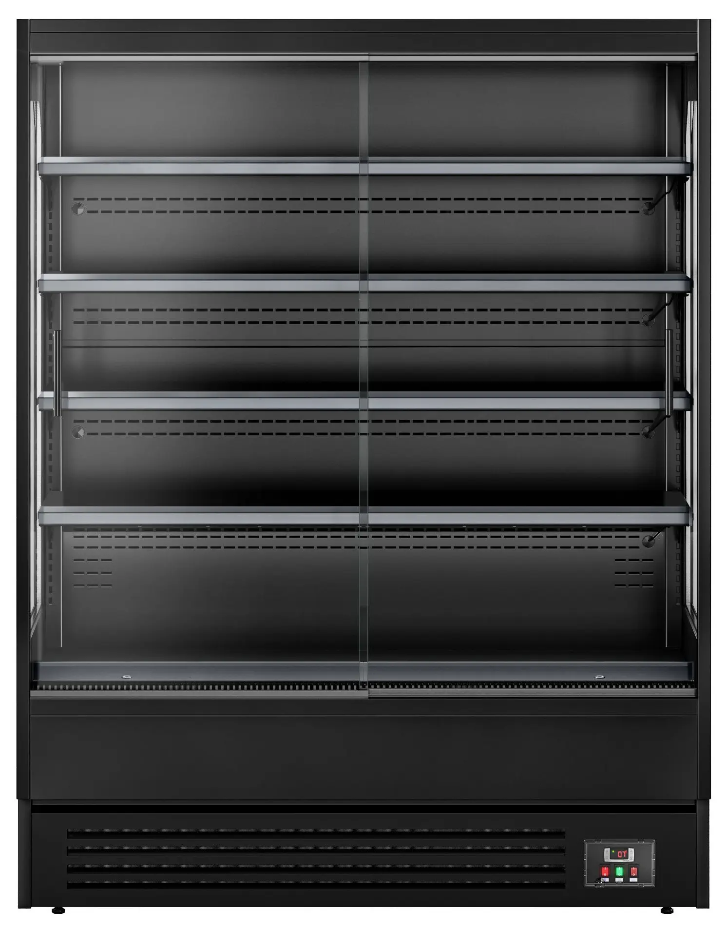 Холодильная витрина для магазина GGM Gastro WKBLS157 (Black) - 3