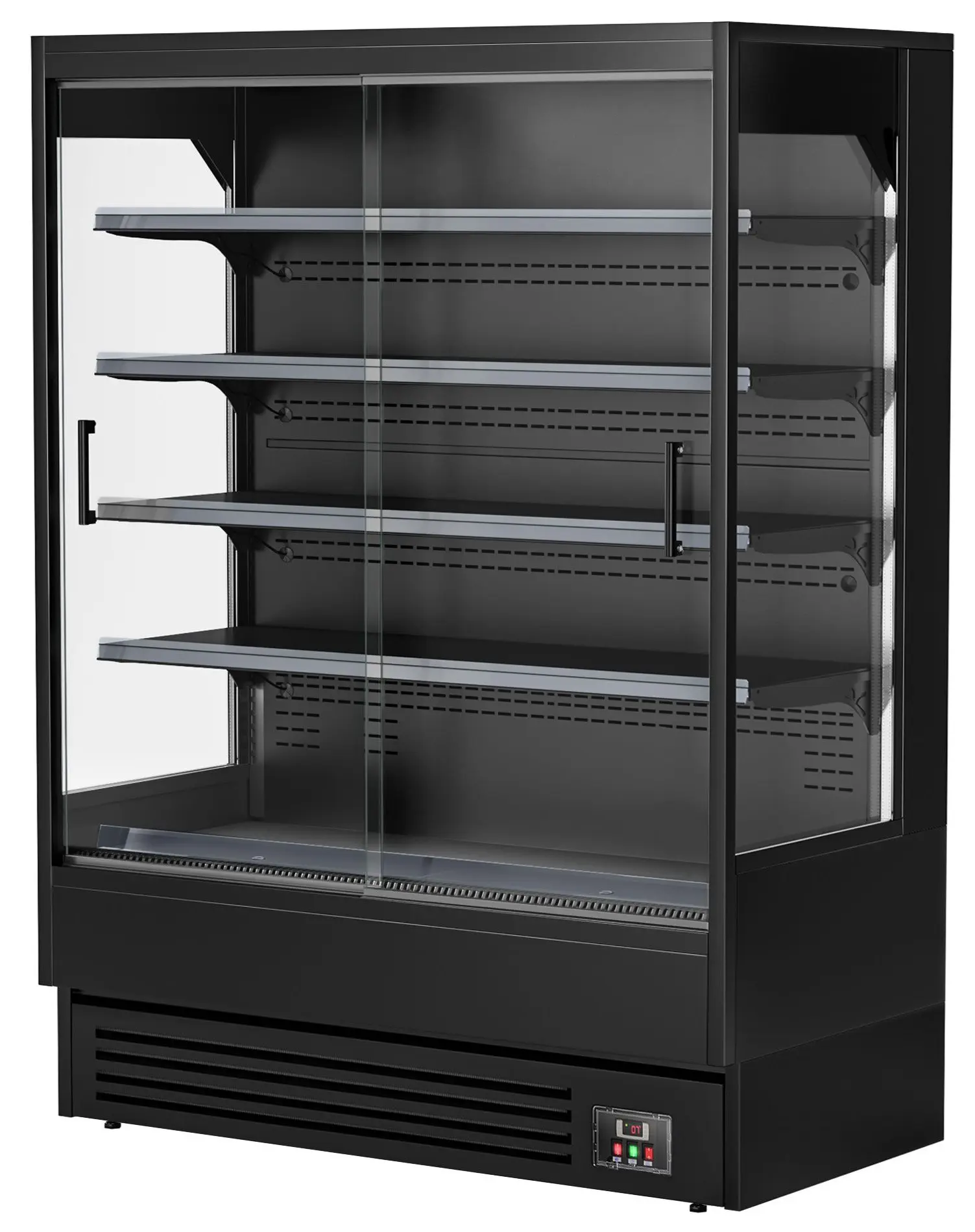 Холодильная витрина для магазина GGM Gastro WKBLS157 (Black) - 4