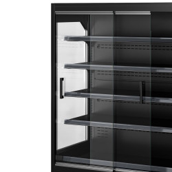 Холодильная витрина для магазина GGM Gastro WKBLS157 (Black) Thumb