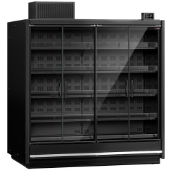 Холодильная витрина для магазина GGM Gastro WKRA18 (Black) Thumb