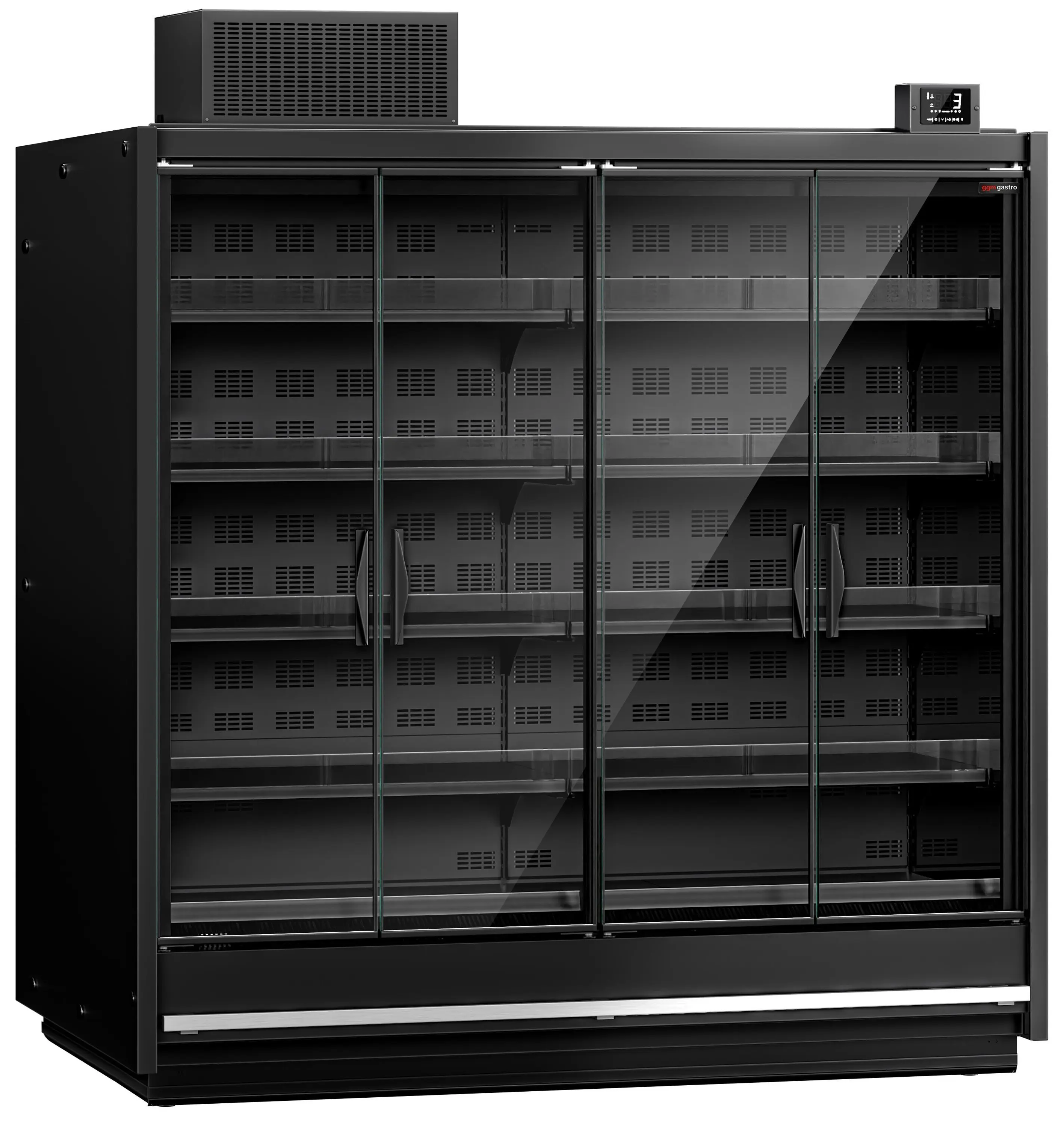 Холодильная витрина для магазина GGM Gastro WKRA18 (Black) - 2