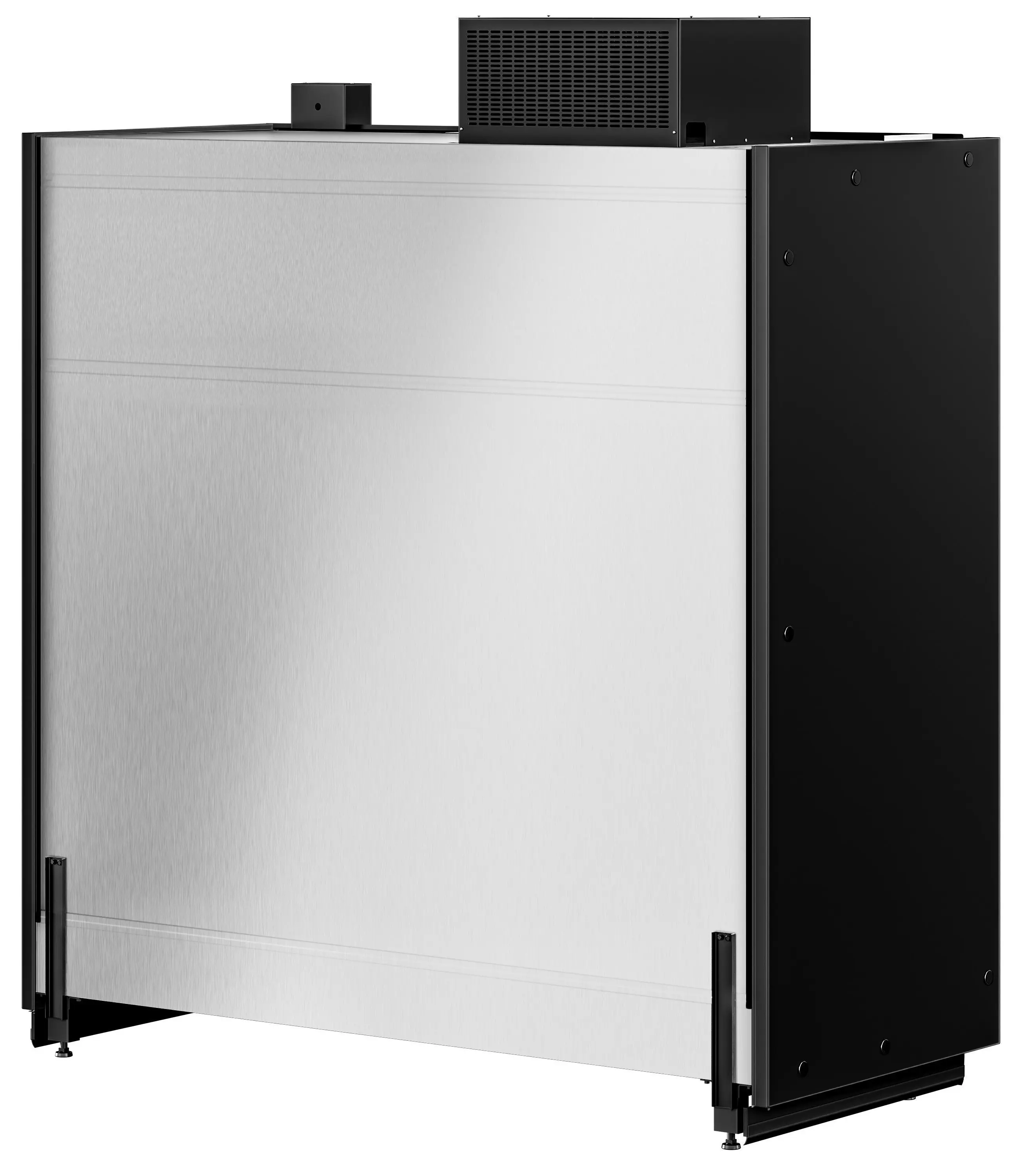 Холодильная витрина для магазина GGM Gastro WKRA18 (Black) - 5